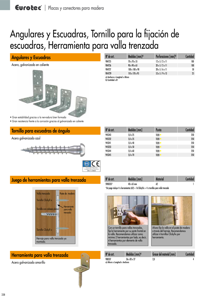 Eurotec Catálogo de la técnica de fijación NO.: 2440 - Page 338
