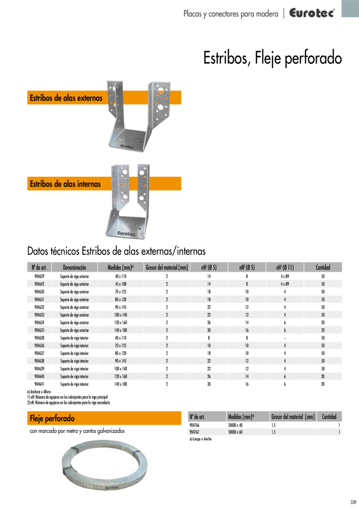 Eurotec Catálogo de la técnica de fijación n.: 2440 - Pagina 339