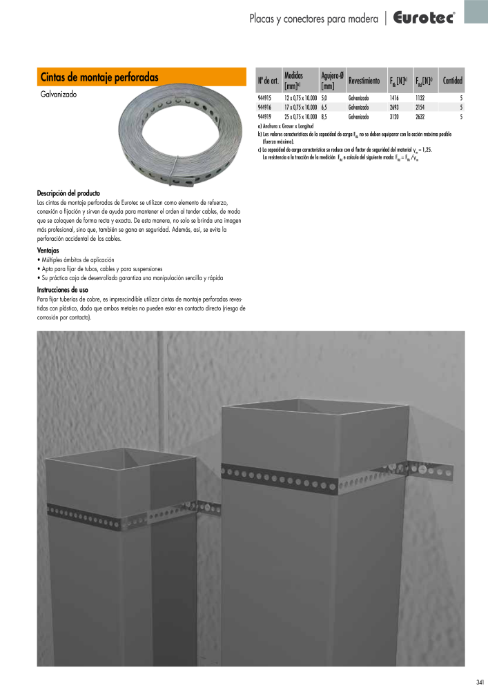 Eurotec Catálogo de la técnica de fijación Nº: 2440 - Página 341