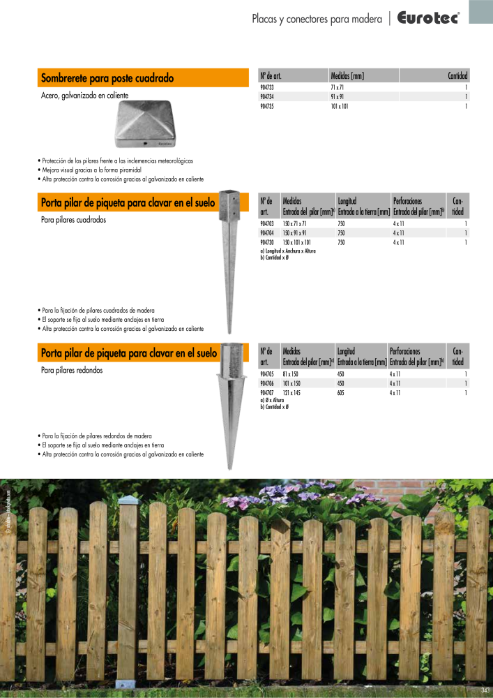 Eurotec Catálogo de la técnica de fijación Nº: 2440 - Página 343