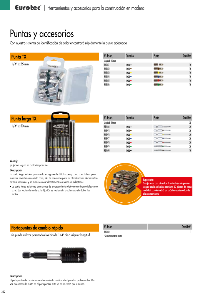 Eurotec Catálogo de la técnica de fijación Nb. : 2440 - Page 350