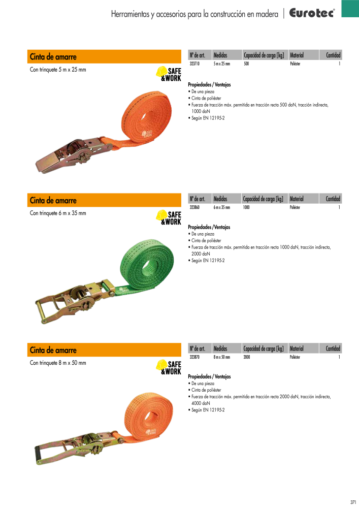Eurotec Catálogo de la técnica de fijación NR.: 2440 - Seite 371