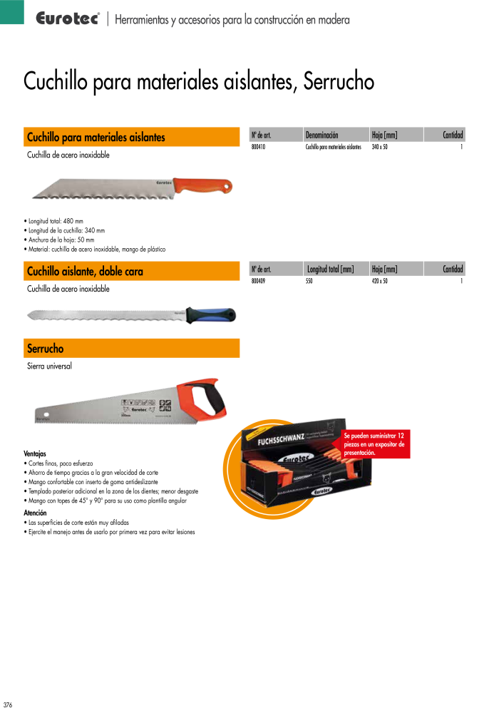 Eurotec Catálogo de la técnica de fijación Nº: 2440 - Página 376