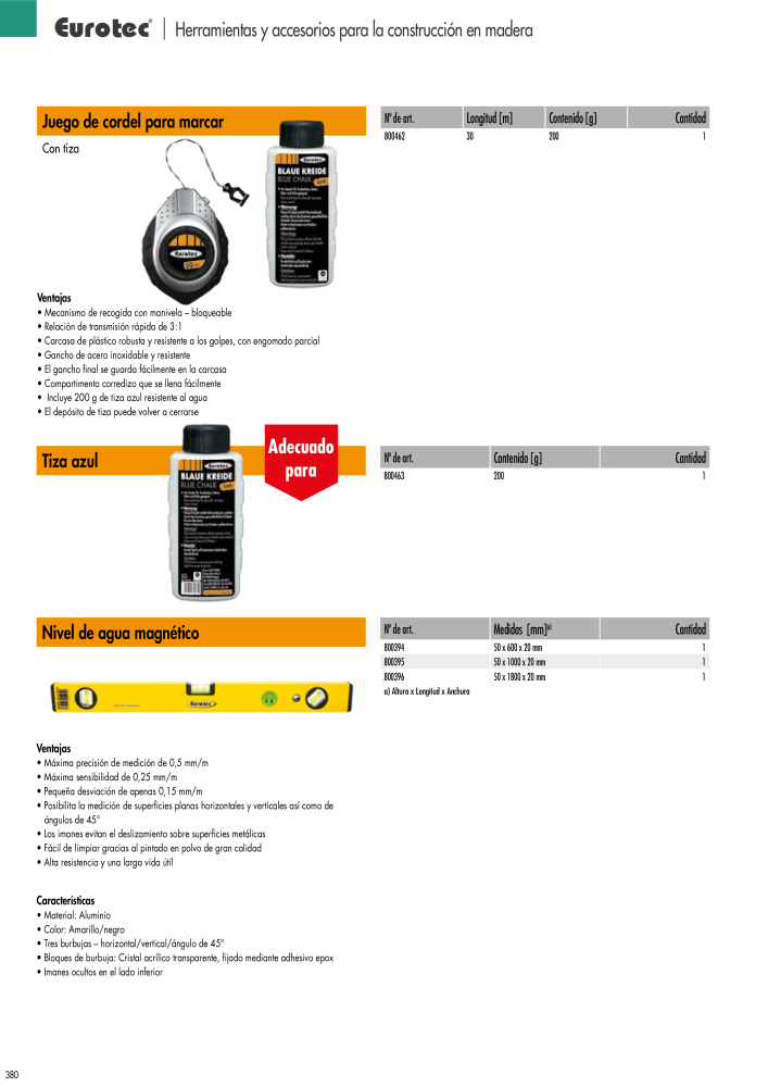 Eurotec Catálogo de la técnica de fijación Nº: 2440 - Página 380