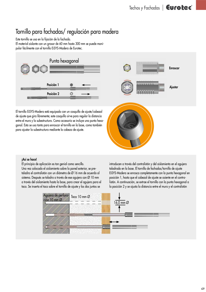 Eurotec Catálogo de la técnica de fijación n.: 2440 - Pagina 429