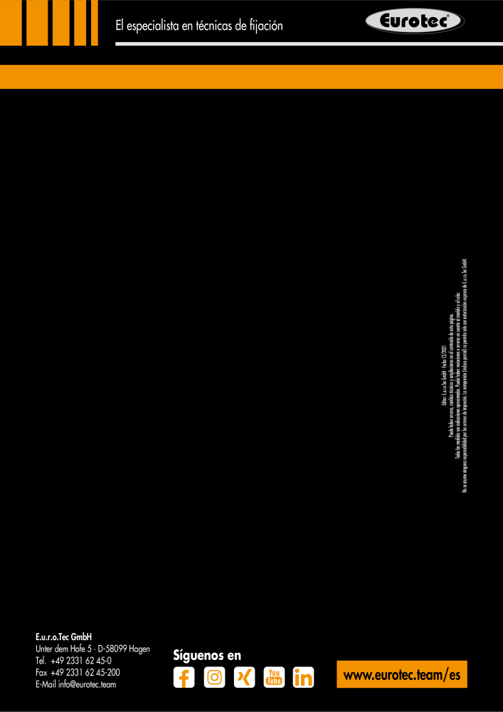 Eurotec Catálogo de la técnica de fijación Nº: 2440 - Página 444