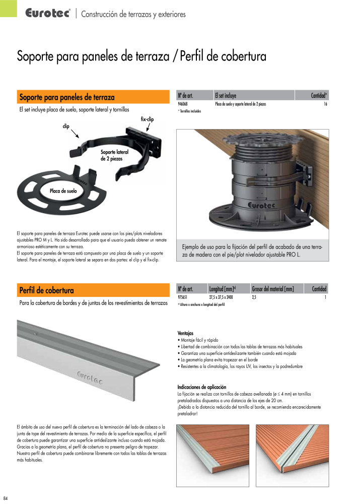 Eurotec Catálogo de la técnica de fijación Nº: 2440 - Página 84