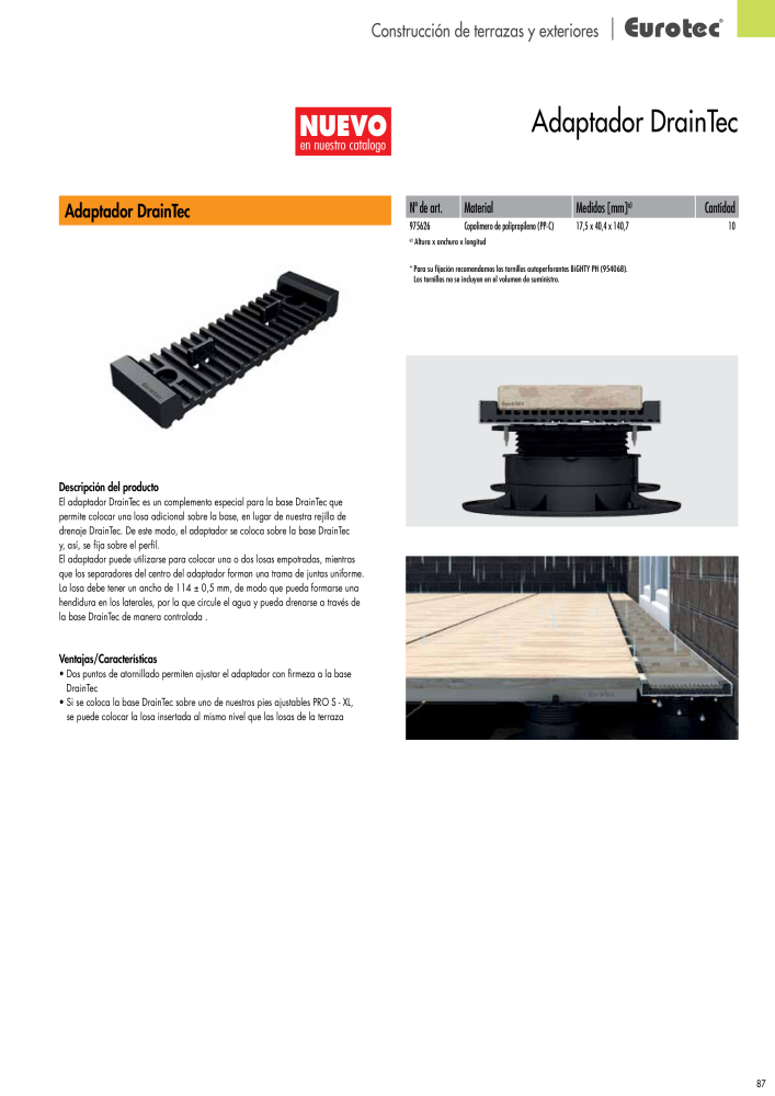 Eurotec Catálogo de la técnica de fijación Nº: 2440 - Página 87