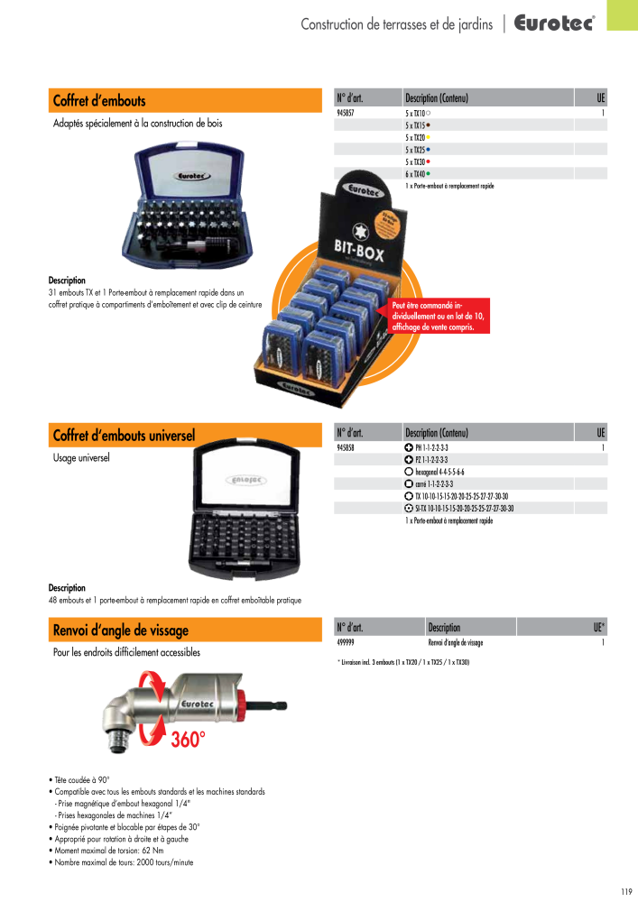 Eurotec catalogue technique de fixation NO.: 2441 - Page 119