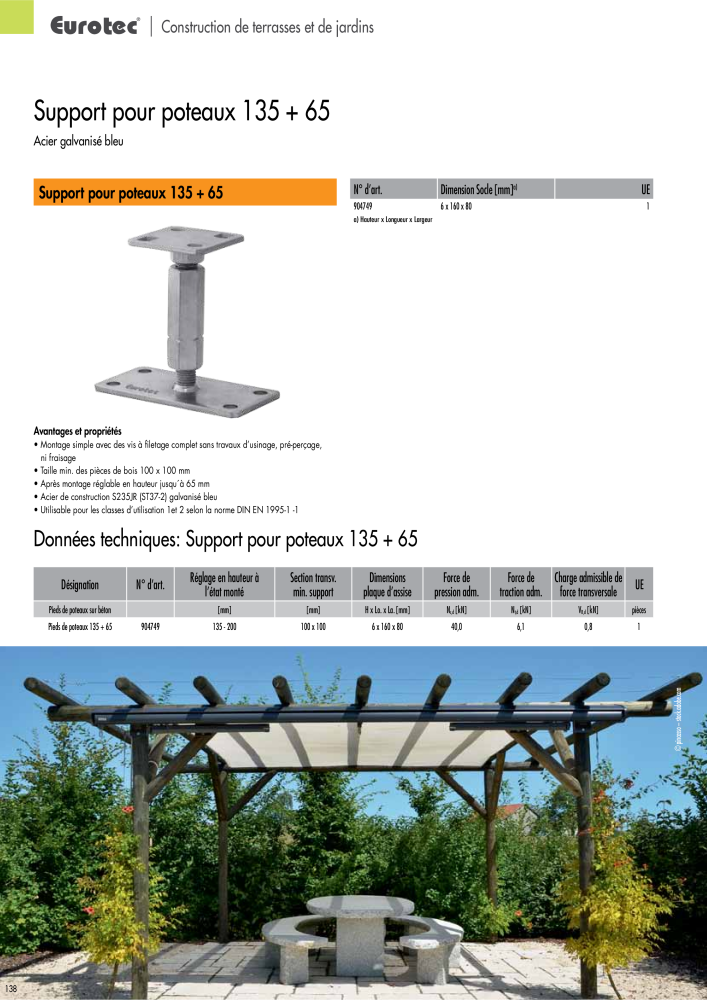 Eurotec catalogue technique de fixation Nb. : 2441 - Page 138