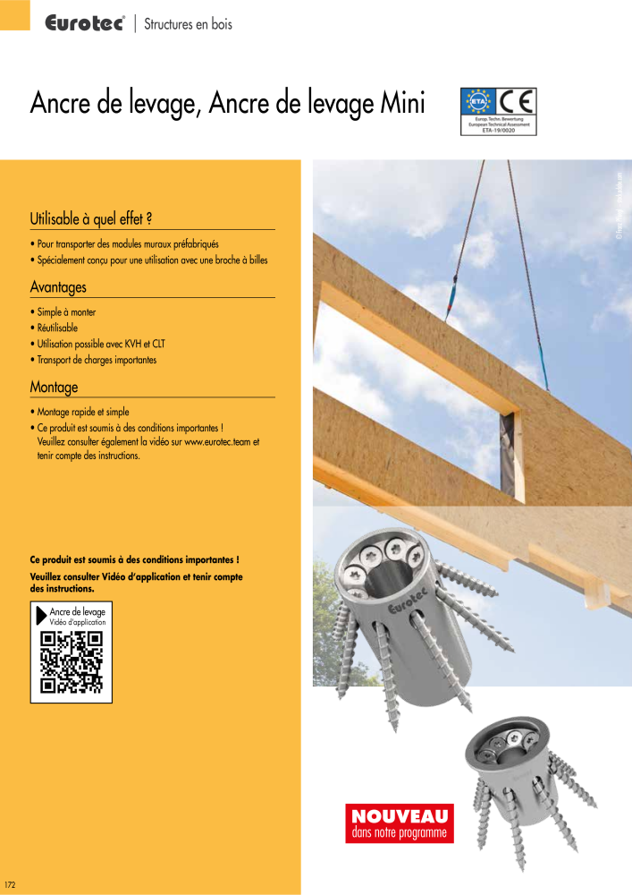 Eurotec catalogue technique de fixation Nb. : 2441 - Page 172