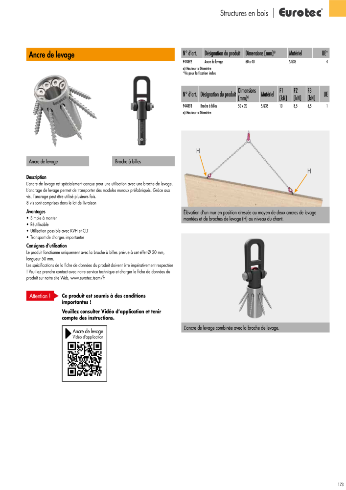 Eurotec catalogue technique de fixation Nb. : 2441 - Page 173