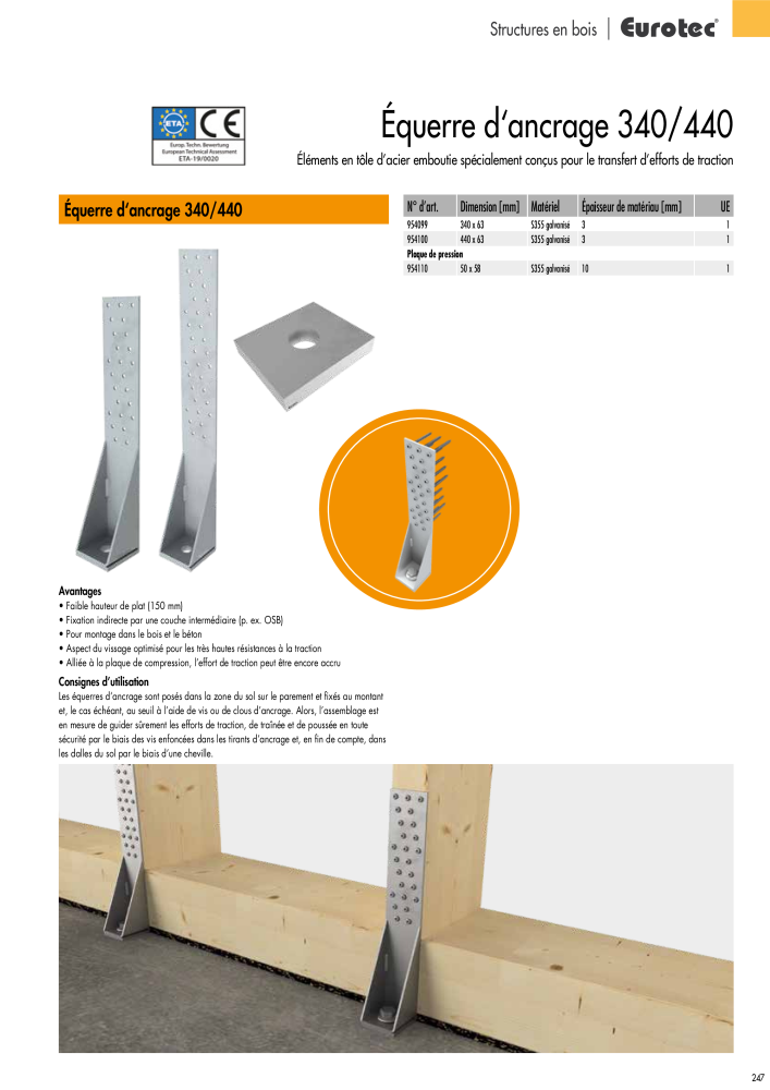 Eurotec catalogue technique de fixation NR.: 2441 - Seite 247