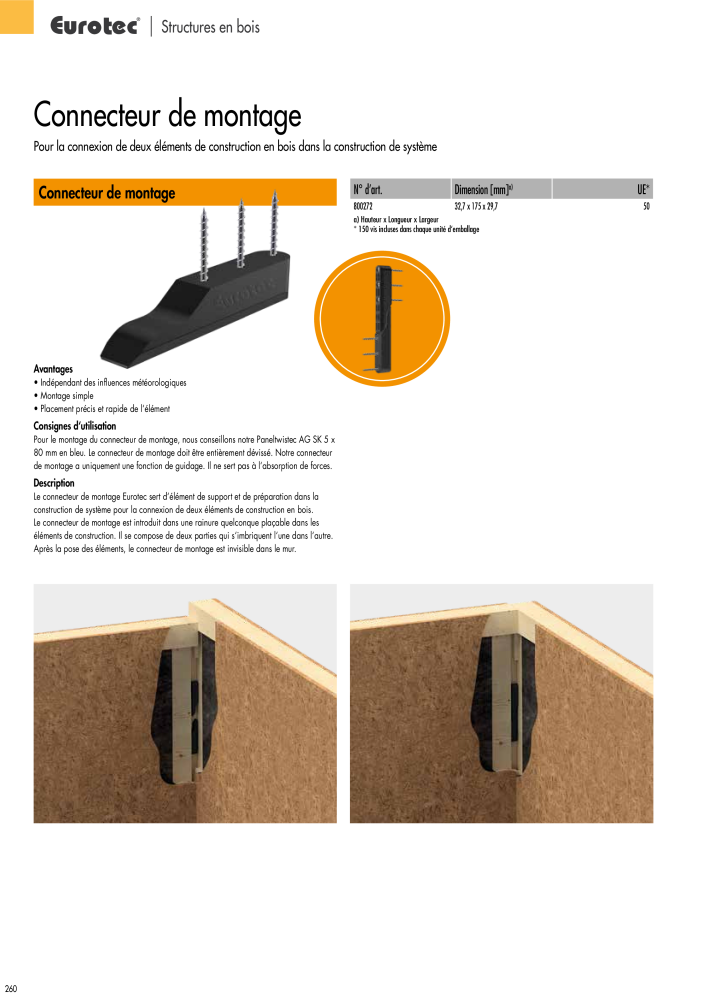 Eurotec catalogue technique de fixation n.: 2441 - Pagina 260