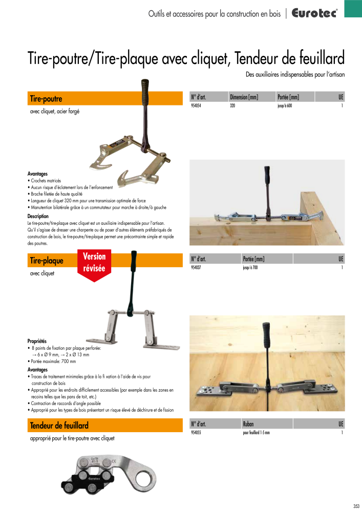 Eurotec catalogue technique de fixation Nb. : 2441 - Page 353