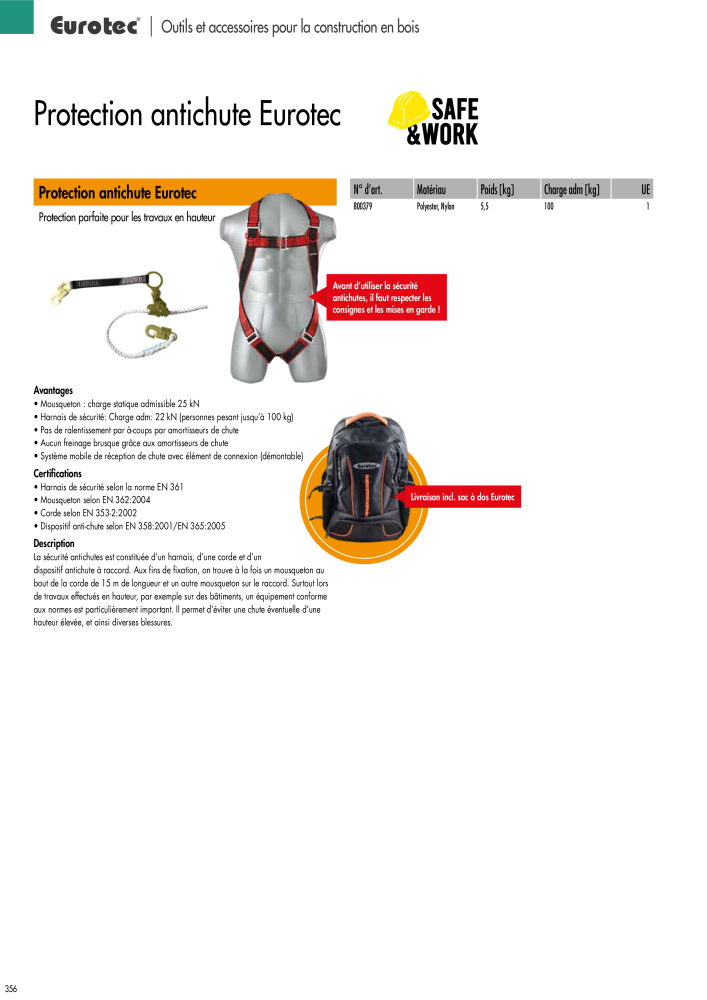 Eurotec catalogue technique de fixation NR.: 2441 - Seite 356