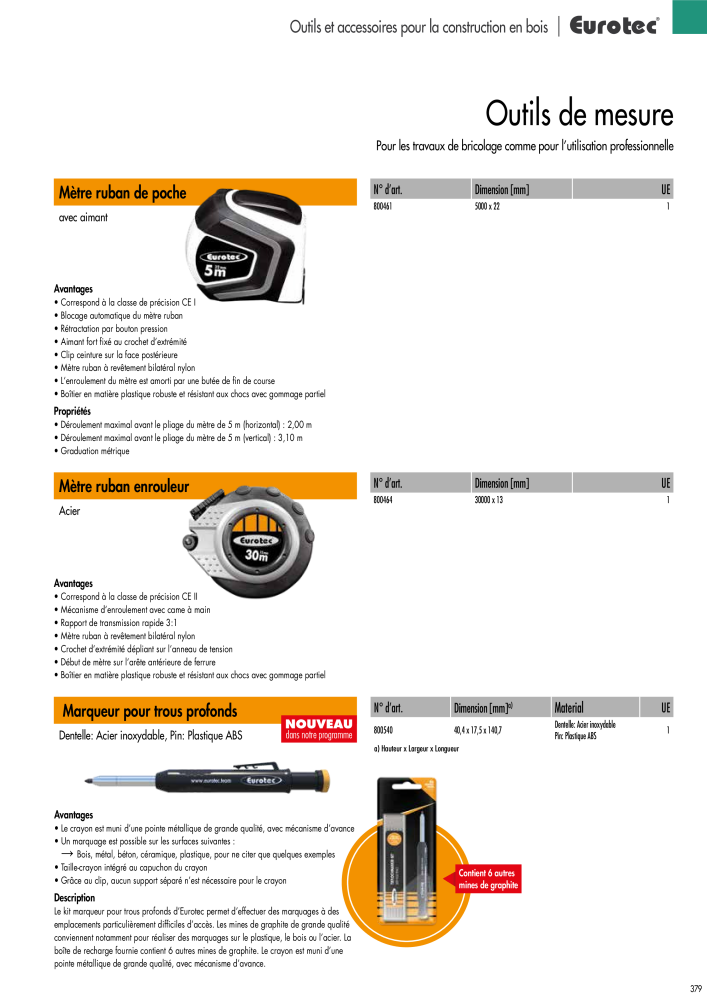 Eurotec catalogue technique de fixation n.: 2441 - Pagina 379