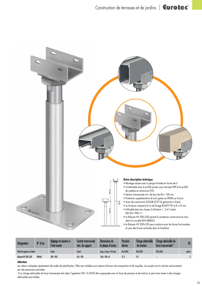 Eurotec catalogue technique de fixation Nb. : 2441 - Page 53