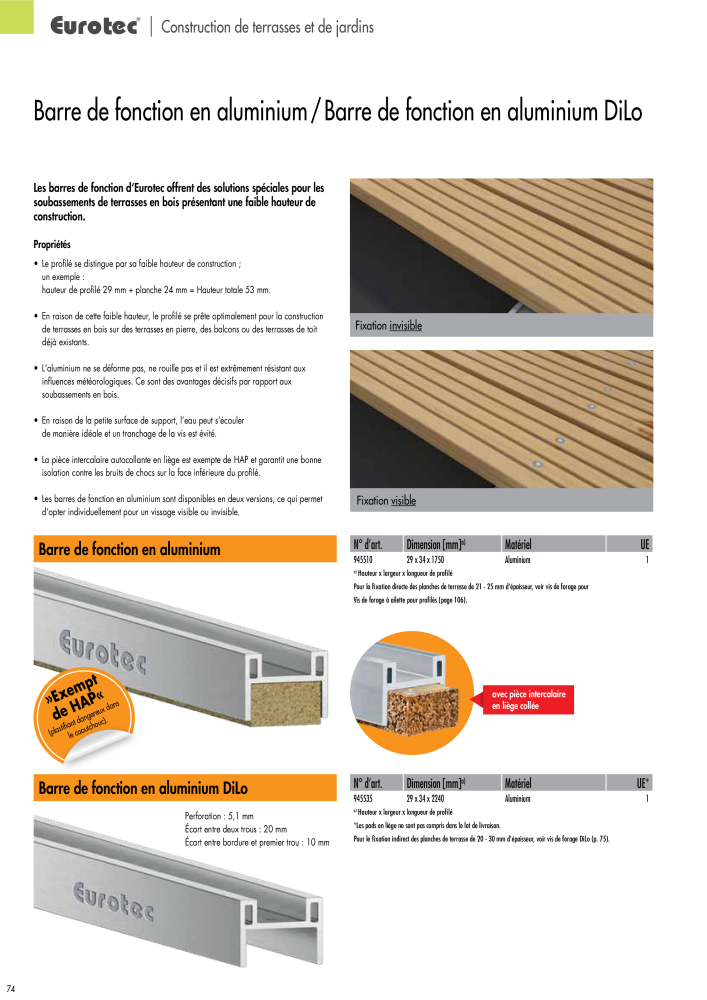 Eurotec catalogue technique de fixation NR.: 2441 - Strona 74