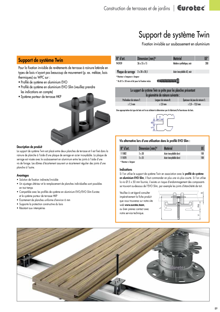 Eurotec catalogue technique de fixation n.: 2441 - Pagina 89