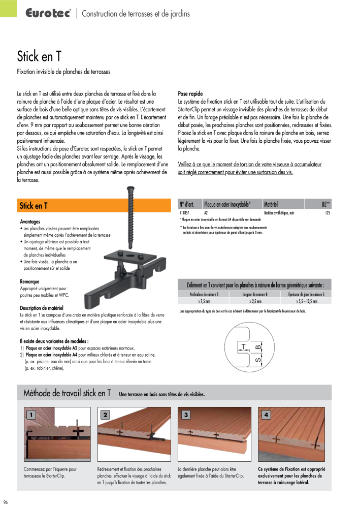 Eurotec catalogue technique de fixation n.: 2441 - Pagina 96