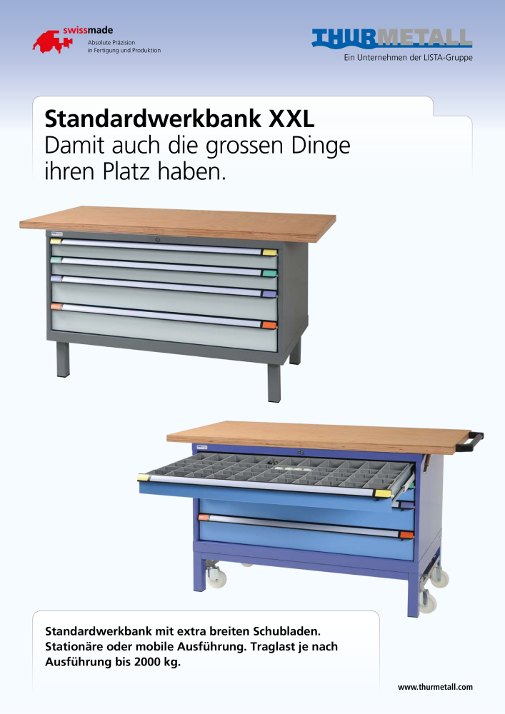 Thurmetall Standardwerkbank XXL NR.: 2453