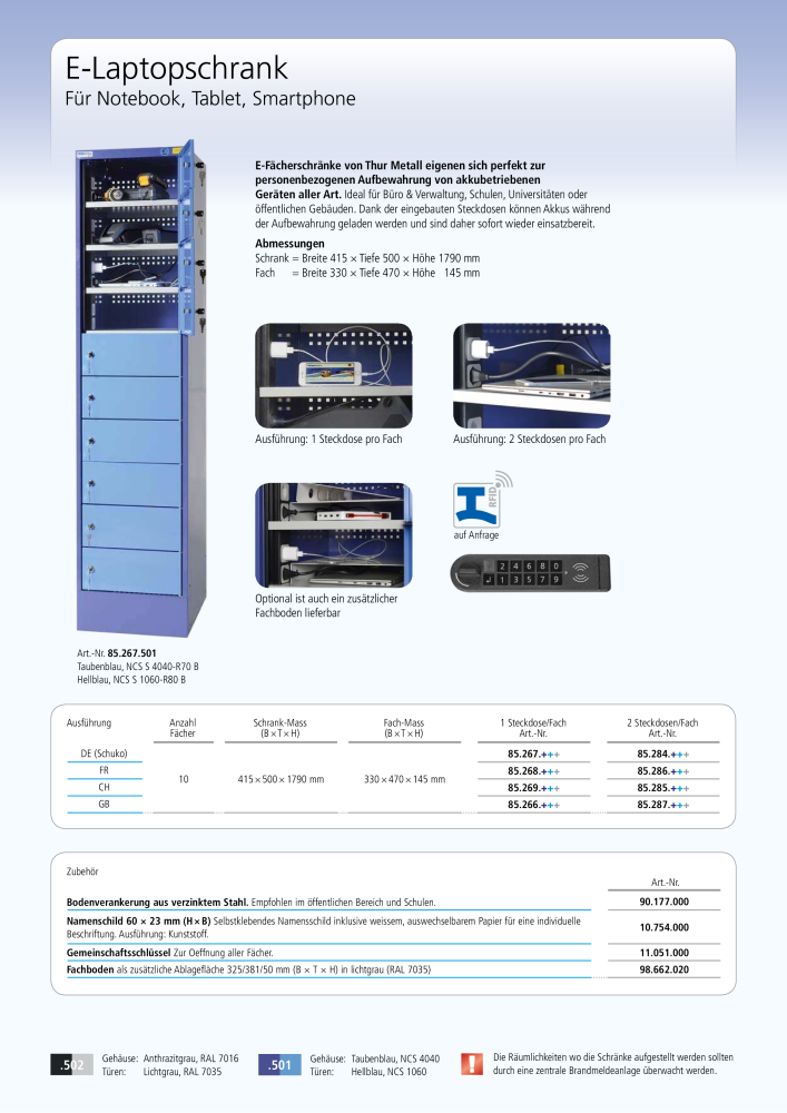 Thurmetall Akku-Schränke Nb. : 2454 - Page 2