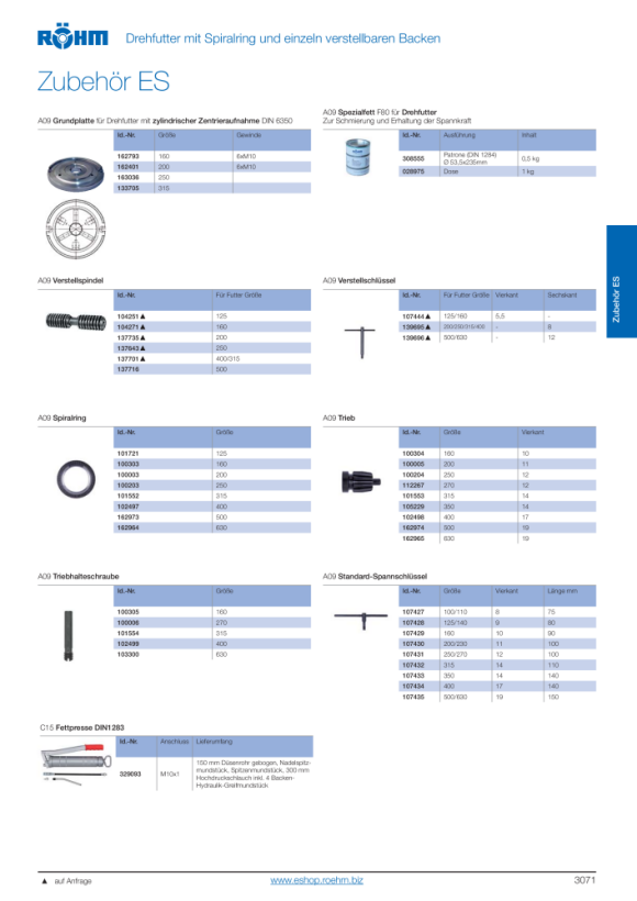 RÖHM Spiraalring, maat 250 100203