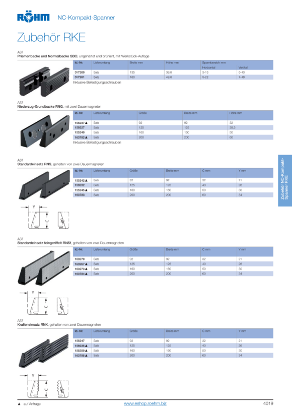 RÖHM Spannbügel-Set (4 Stück) 1269624