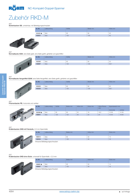 RÖHM Spannbügel-Set (4Stück) 1295917