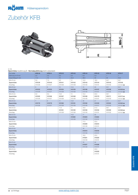 RÖHM Zugkeil KFB-02 8X 4X26,5 323510