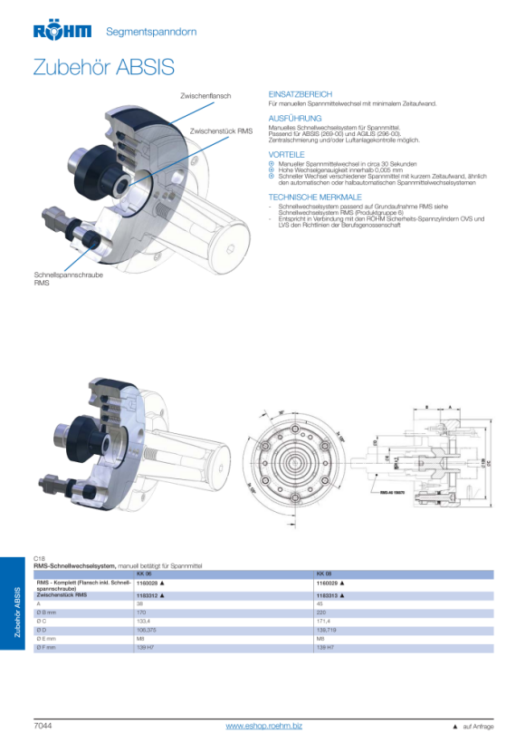 RÖHM Segmentdoorn AGILIS 03 ND 27-45 1180003