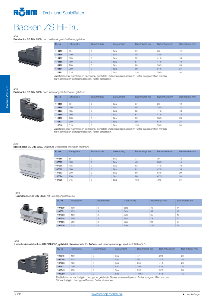 Röhm Hauptkatalog Spannwerkzeuge NO.: 247 - Page 174