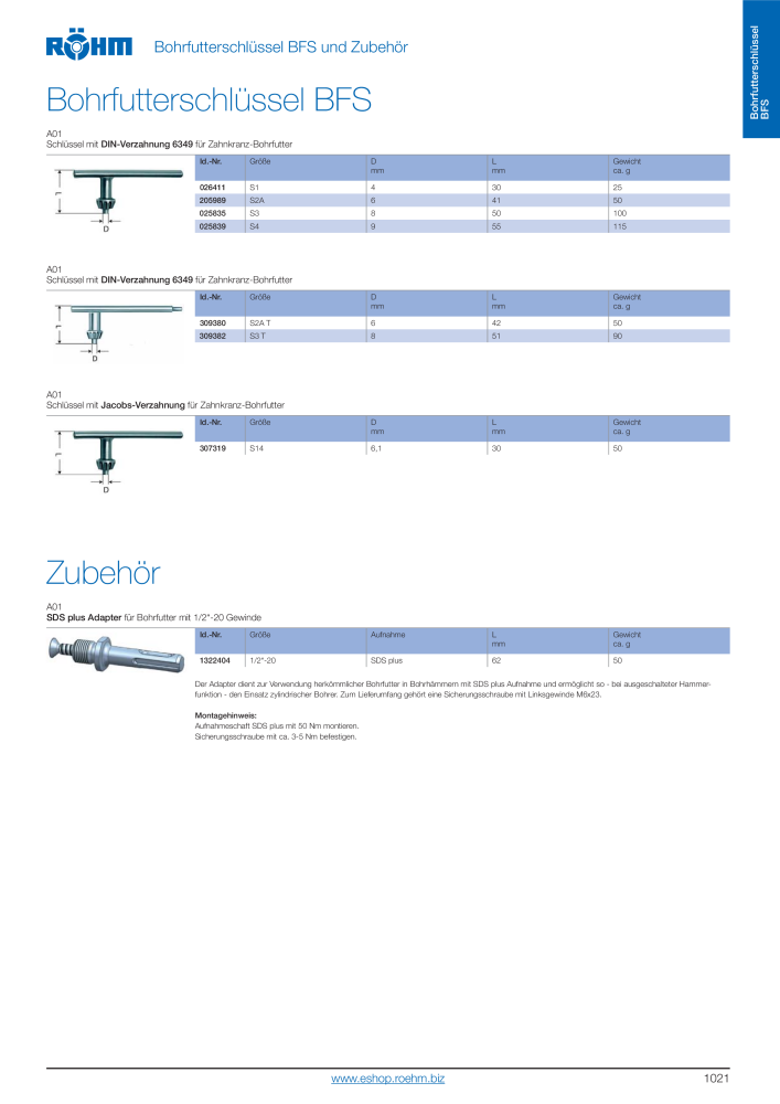 Röhm Hauptkatalog Spannwerkzeuge NR.: 247 - Seite 23