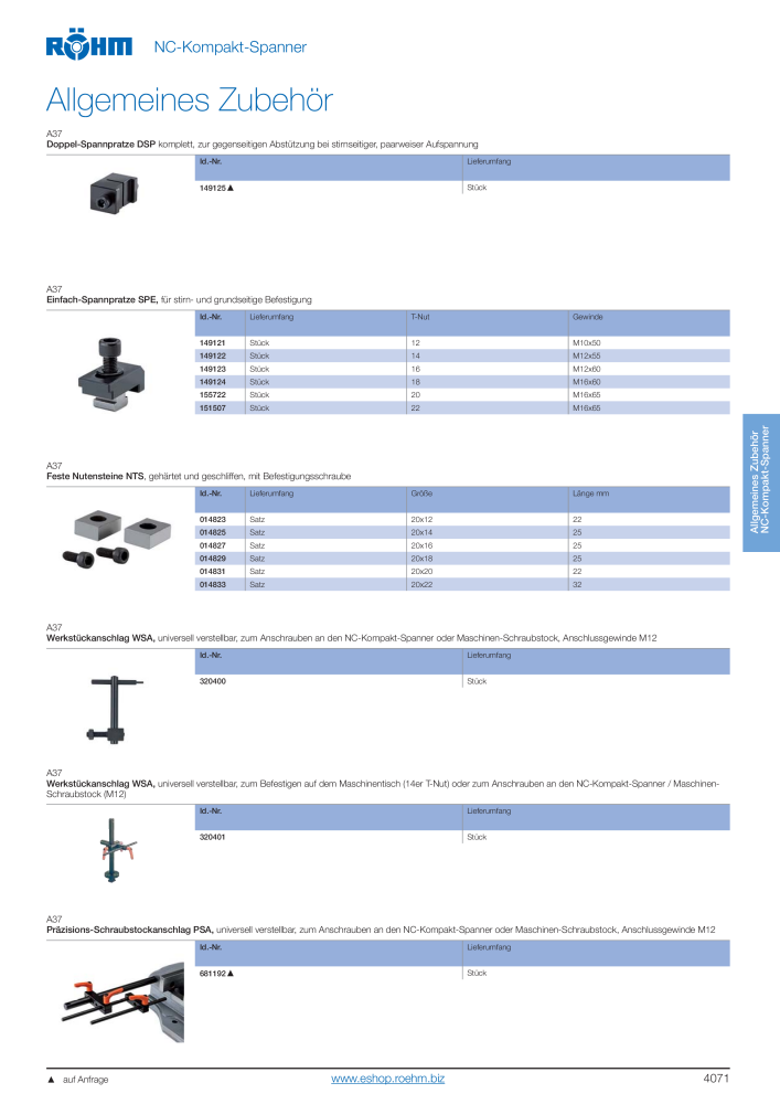 Röhm Hauptkatalog Spannwerkzeuge NO.: 247 - Page 301