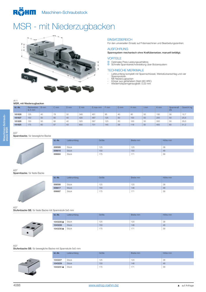 Röhm Hauptkatalog Spannwerkzeuge NO.: 247 - Page 318