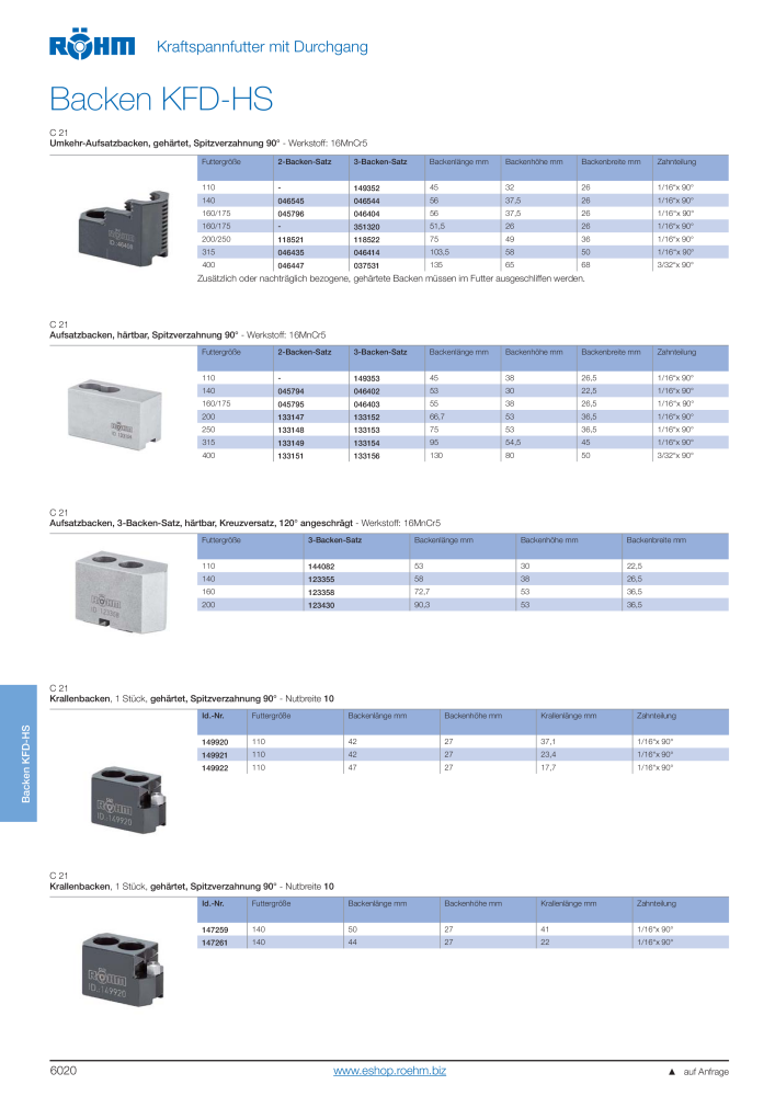 Röhm Hauptkatalog Spannwerkzeuge NO.: 247 - Page 534