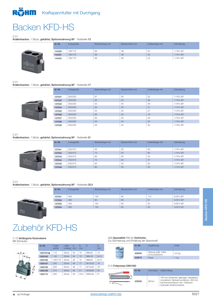 Röhm Hauptkatalog Spannwerkzeuge NR.: 247 - Seite 535