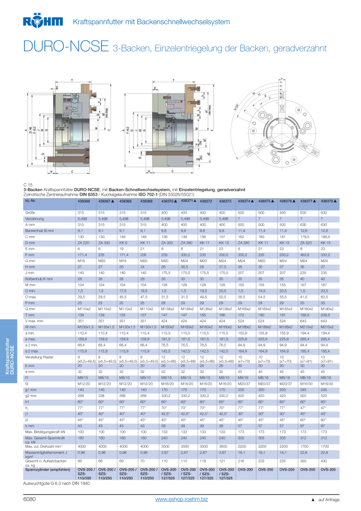 Röhm Hauptkatalog Spannwerkzeuge NR.: 247 - Seite 594