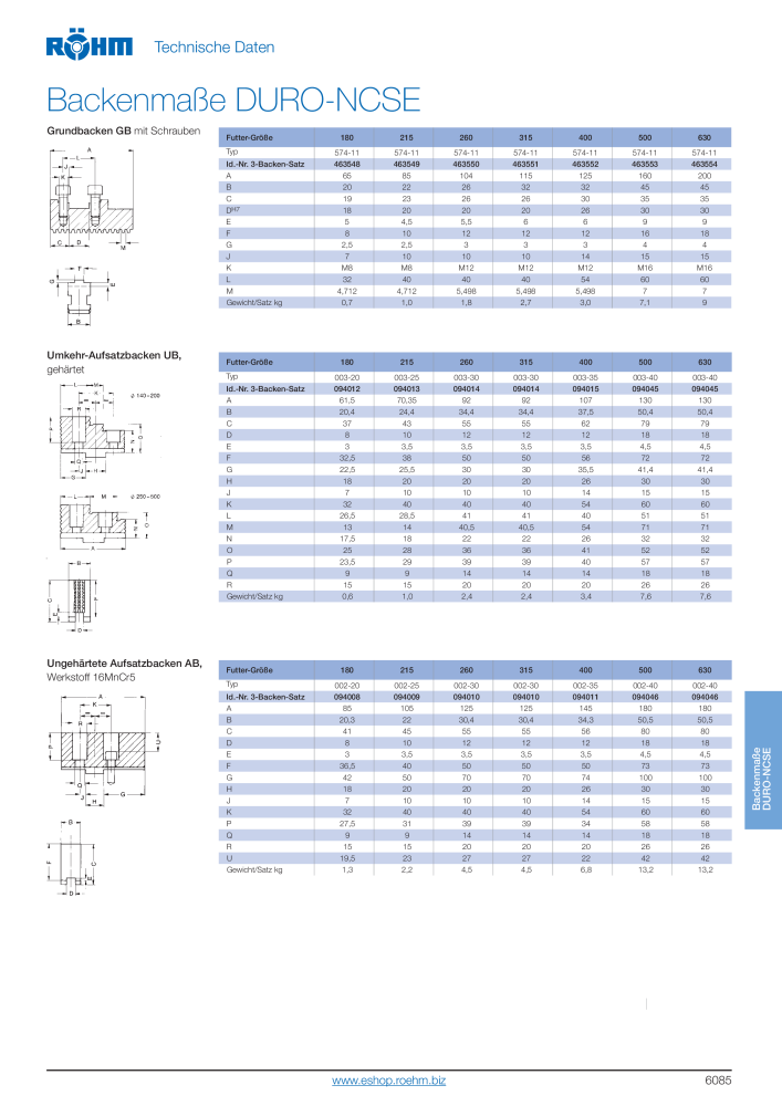 Röhm Hauptkatalog Spannwerkzeuge NO.: 247 - Page 599