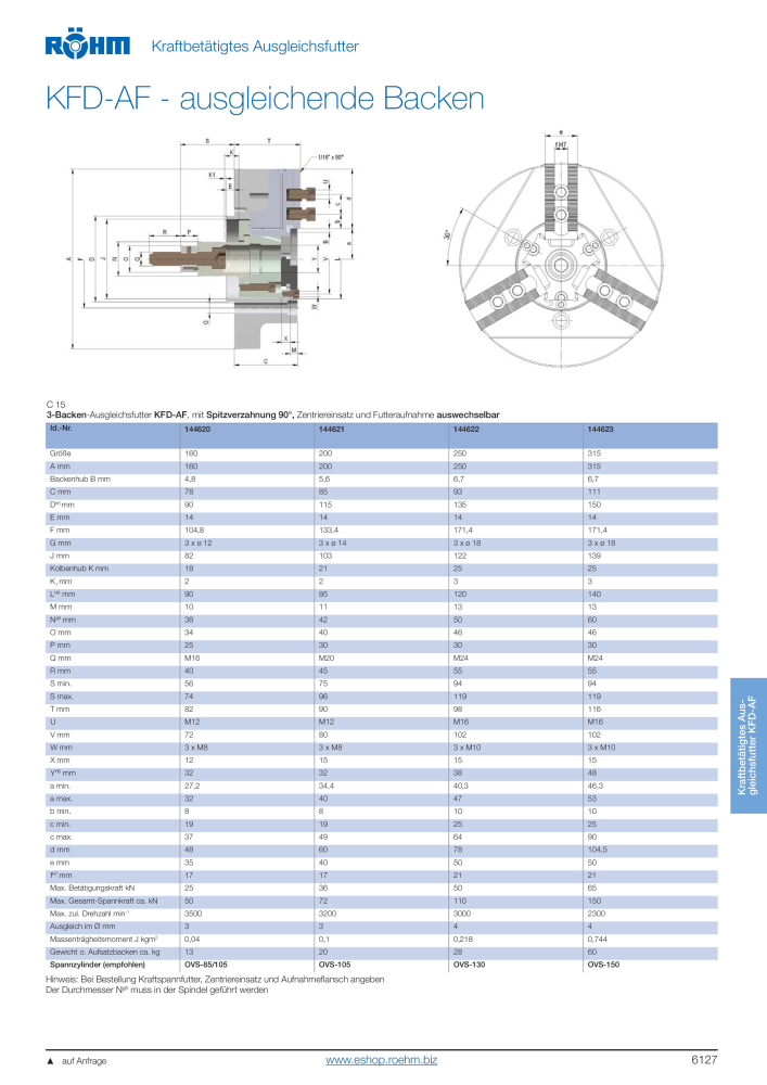 Röhm Hauptkatalog Spannwerkzeuge NO.: 247 - Page 641