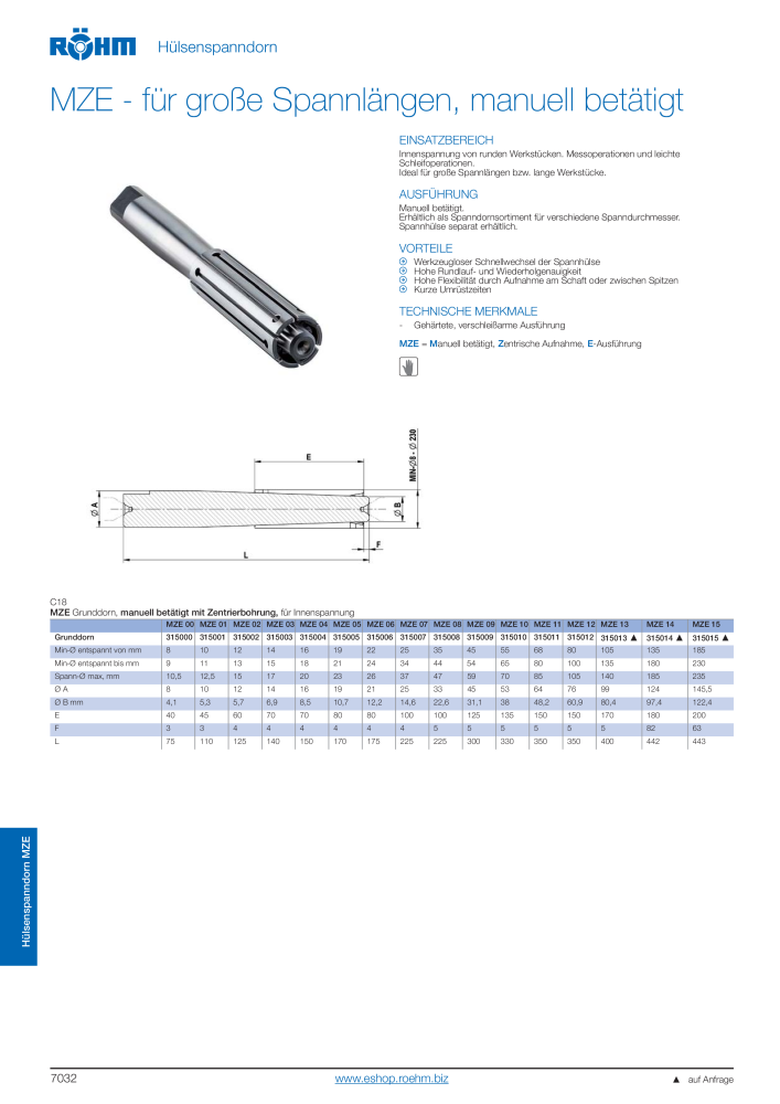 Röhm Hauptkatalog Spannwerkzeuge NR.: 247 - Seite 774