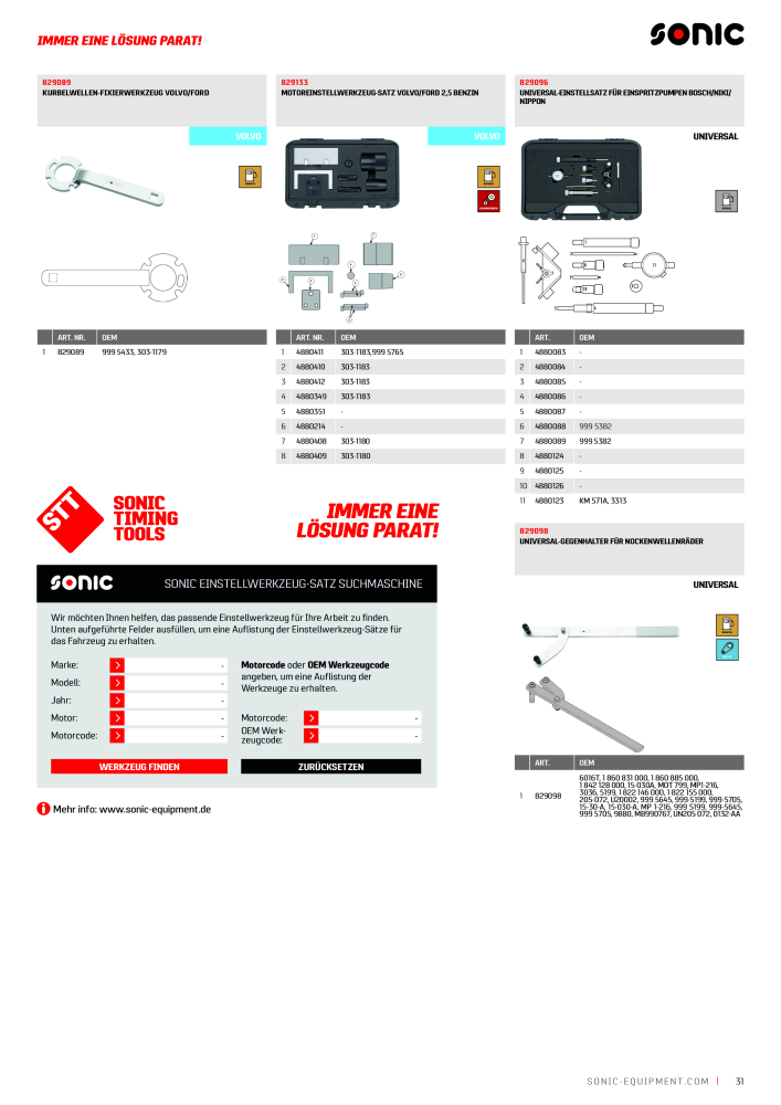 Sonic Timing Tools NR.: 2477 - Seite 31