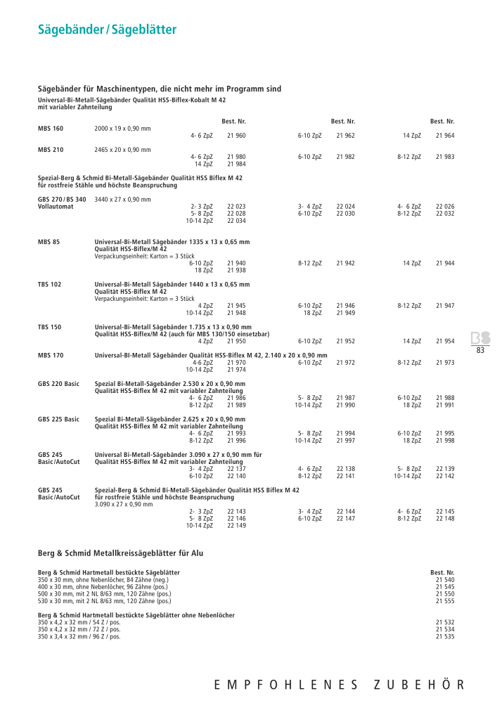 Berg & Schmid Stammprogramm NR.: 2491 - Side 83