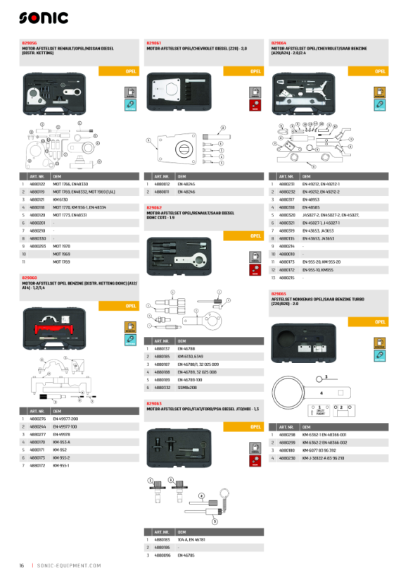 Sonic Spanrolsleutel 15mm Opel/Opel 829132