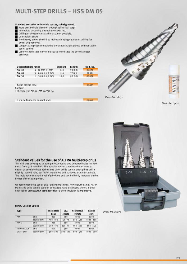 ALFRA Catalog Control Cabinet and Control Engineering NO.: 250 - Page 103