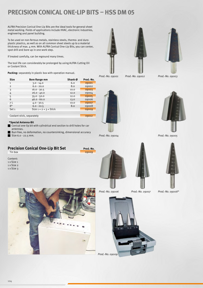 ALFRA Catalog Control Cabinet and Control Engineering NO.: 250 - Page 104