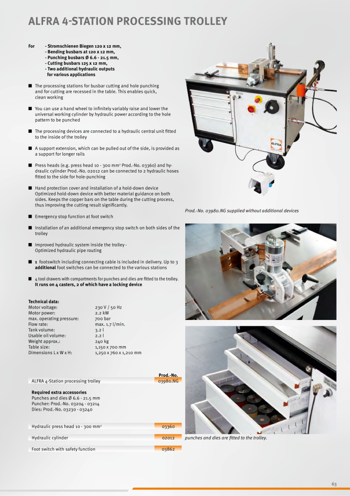 ALFRA Catalog Control Cabinet and Control Engineering NO.: 250 - Page 63