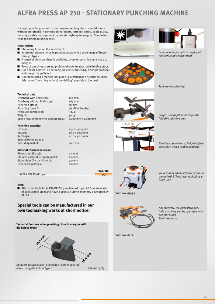 ALFRA Catalog Control Cabinet and Control Engineering NO.: 250 - Page 75