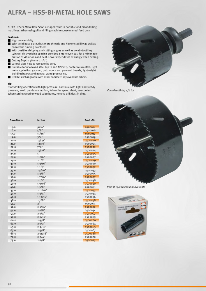 ALFRA Catalog Control Cabinet and Control Engineering NO.: 250 - Page 98